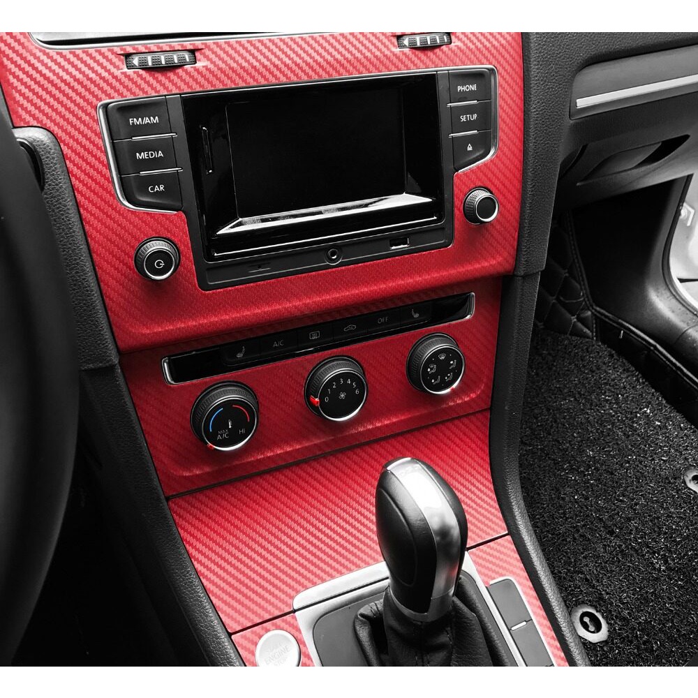 Miếng Dán Họa Tiết Sợi Carbon 3D Chống Thấm Nước Cho Xe Hơi 30x127cm