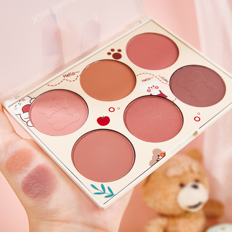 Phấn má hồng Kiss beauty nhiều màu sắc dễ tẩy trang | BigBuy360 - bigbuy360.vn