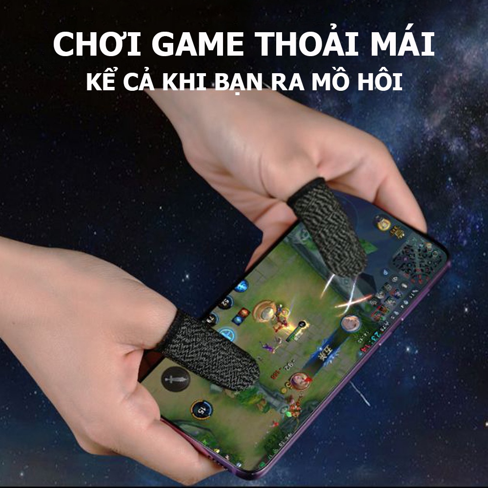 Găng tay chơi game Mobile - Chống mồ hôi tay, tăng độ nhạy cảm ứng