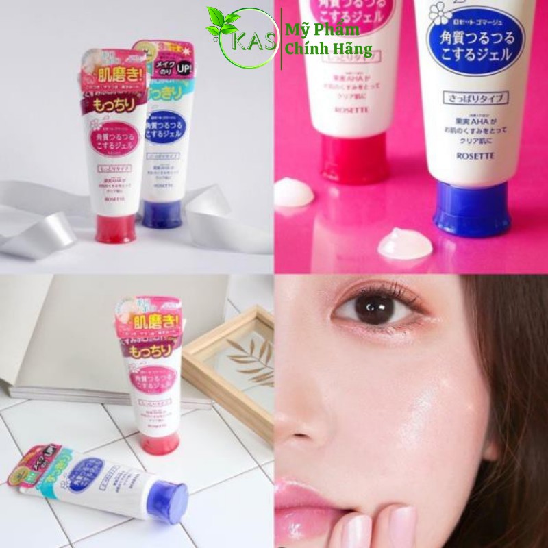 Gel Tẩy Tế Bào Chết Rosette Peeling Gel Nhật Bản Loại Bỏ Da Chết Hiệu Quả, Giúp Da Sạch Bụi Bẩn Trắng Sáng Mịn Màng