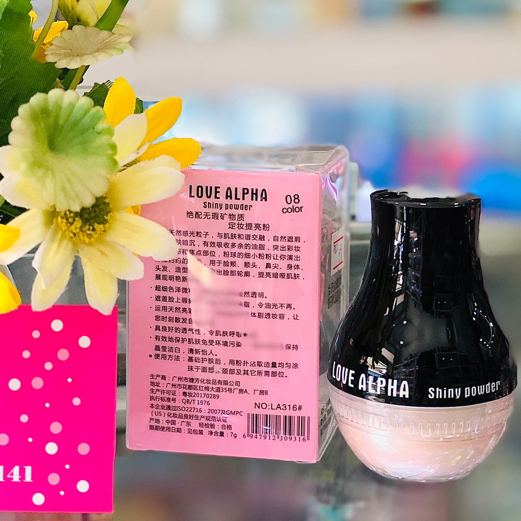 Phấn Phủ Bột Nhũ Love Alpha Shiny Powder