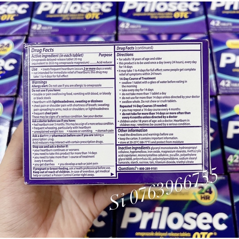 Prilôsec 42 viên của Mỹ