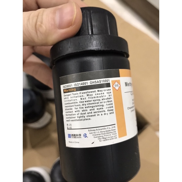 Hoá chất Methyl orange 25g C14H14N3NaO3S CAS 547-58-0 methyl da cam