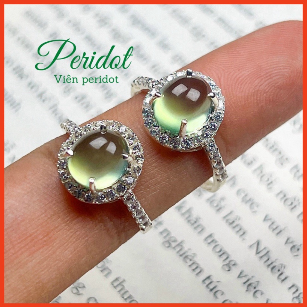 Mẫu bestseller Nhẫn đá màu xanh mang lại sự may mắn là vật phẩm phong thủy thời trang sang trọng Mẫu hot