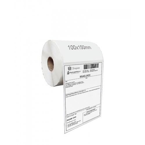 [Hỏa Tốc] Giấy In Nhiệt Decal A6 / 100x150mm - Tệp 350 Tem, In Bill Shopee TMĐT, Cuộn A6 Có Sẵn Lớp Keo Tự Dính