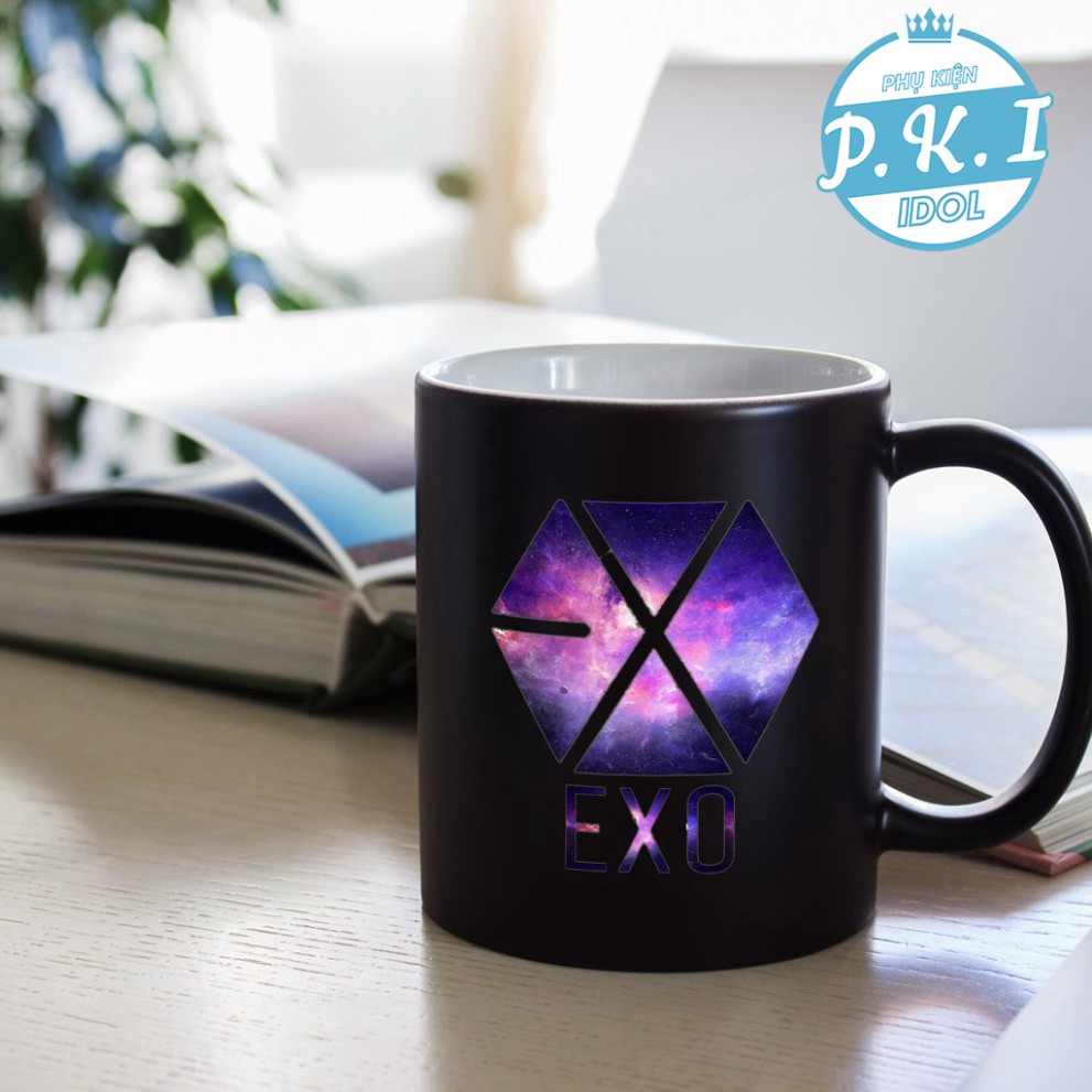 Cốc Sứ In Logo EXO GALAXY Siêu Ngầu - QUÀ TẶNG K-POP