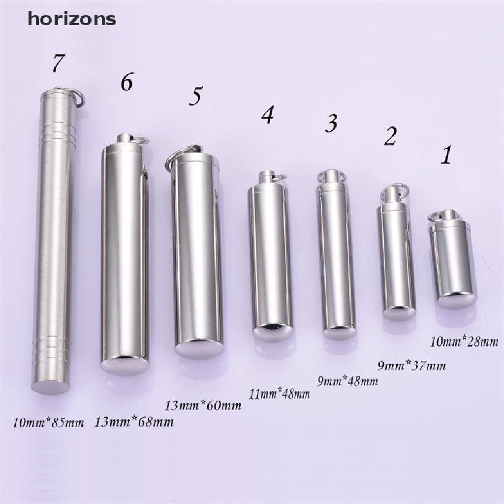 Mặt dây chuyền horizons treo vòng cổ hình ống trụ bằng thép không gỉ