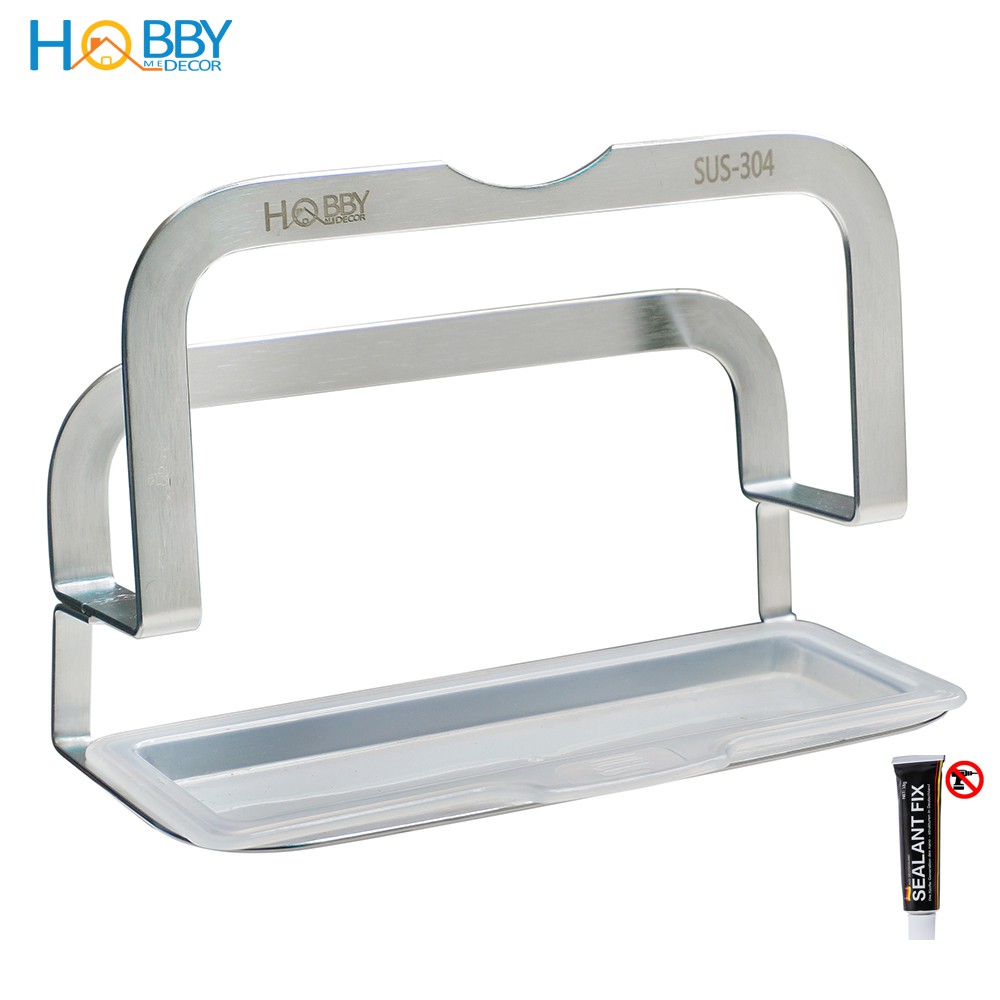 Kệ treo thớt nắp vung HOBBY TT2 Inox 304 dán tường gạch men - có sẵn keo dán và không khoan | BigBuy360 - bigbuy360.vn