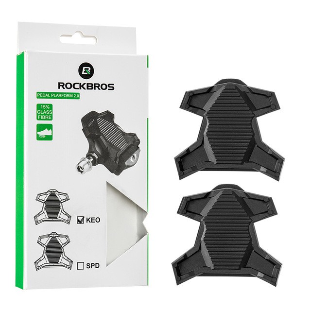 Đệm Lót Gắn Pedal Xe Đạp ROCKBROS Chuyển Đổi Keo Sang Dạng Look Thông Dụng Cho Shimano SPD Speedplay (75x75mm)