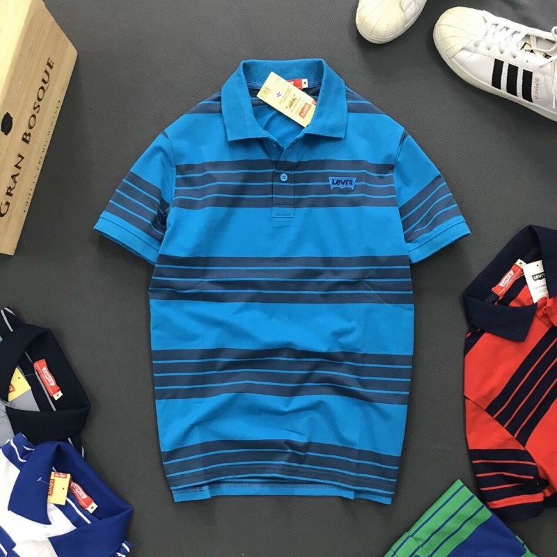 Áo thun cotton sọc cao cấp Levis