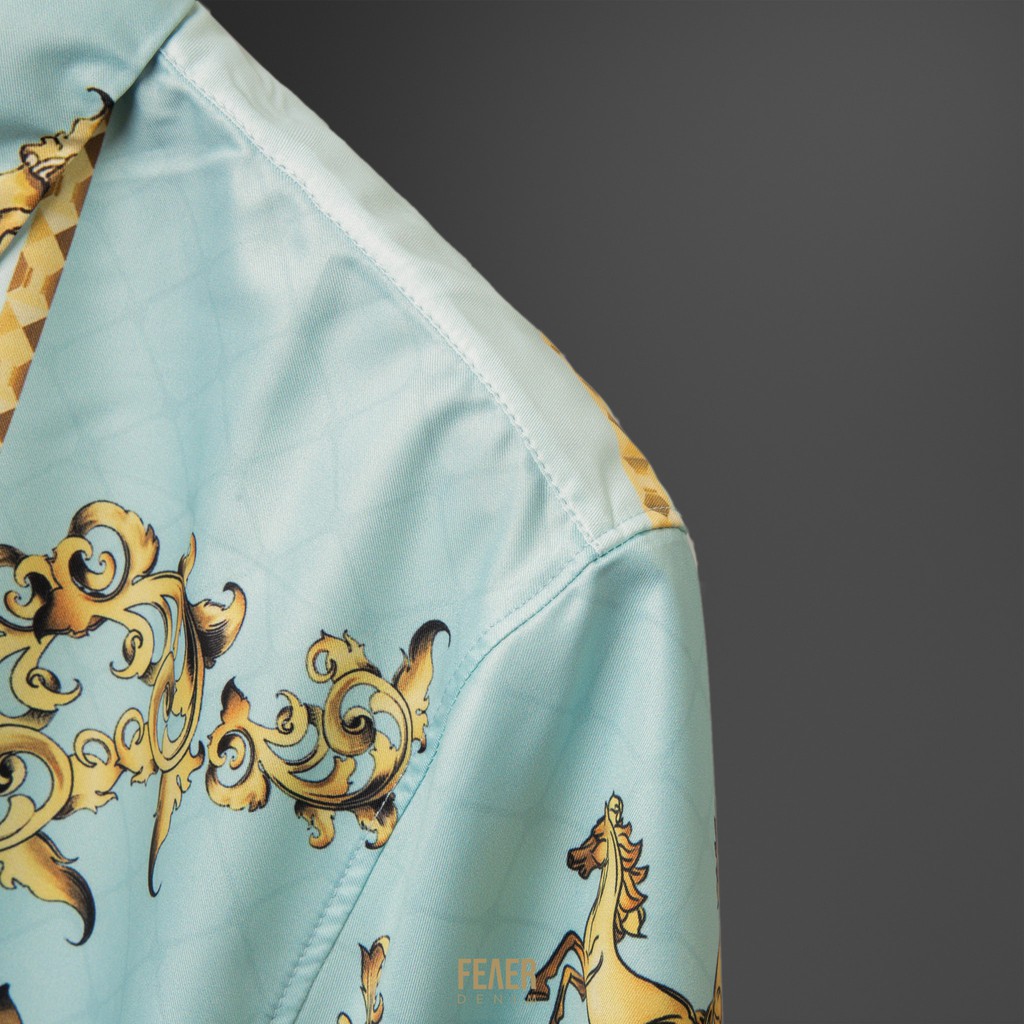 Áo sơ mi nam FEAER DENIM chất thoáng khí nhẹ vải lụa BLUE HORSE GOLD | BigBuy360 - bigbuy360.vn