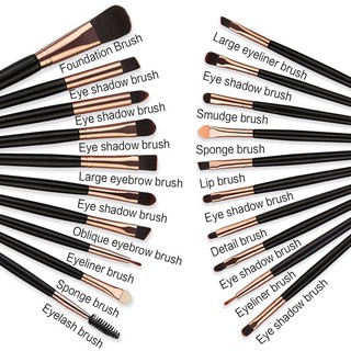Bộ Cọ Trang Điểm, Chổi Make Up 20 Cây, Đầy Đủ Chức Năng Lông Siêu Mịn