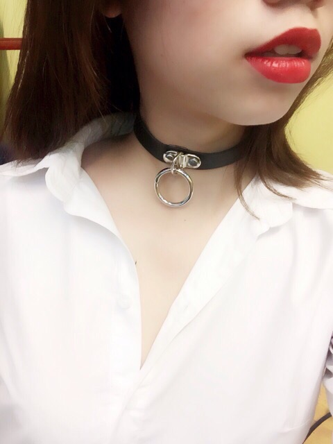 Vòng cổ choker da