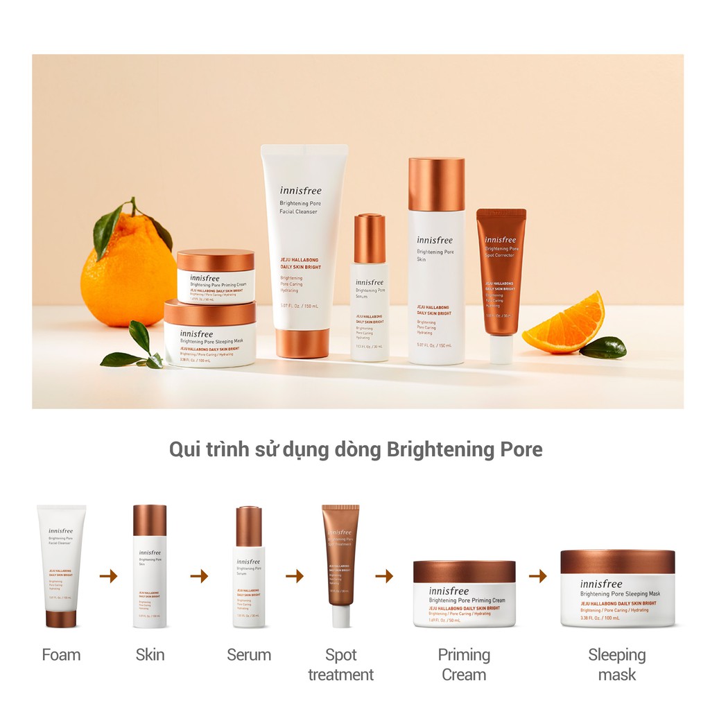 [Mã FMCGMALL giảm 8% đơn 250K] Bộ sản phẩm chăm sóc dưỡng sáng thu nhỏ lỗ chân lông innisfree Brightening Pore Set | BigBuy360 - bigbuy360.vn