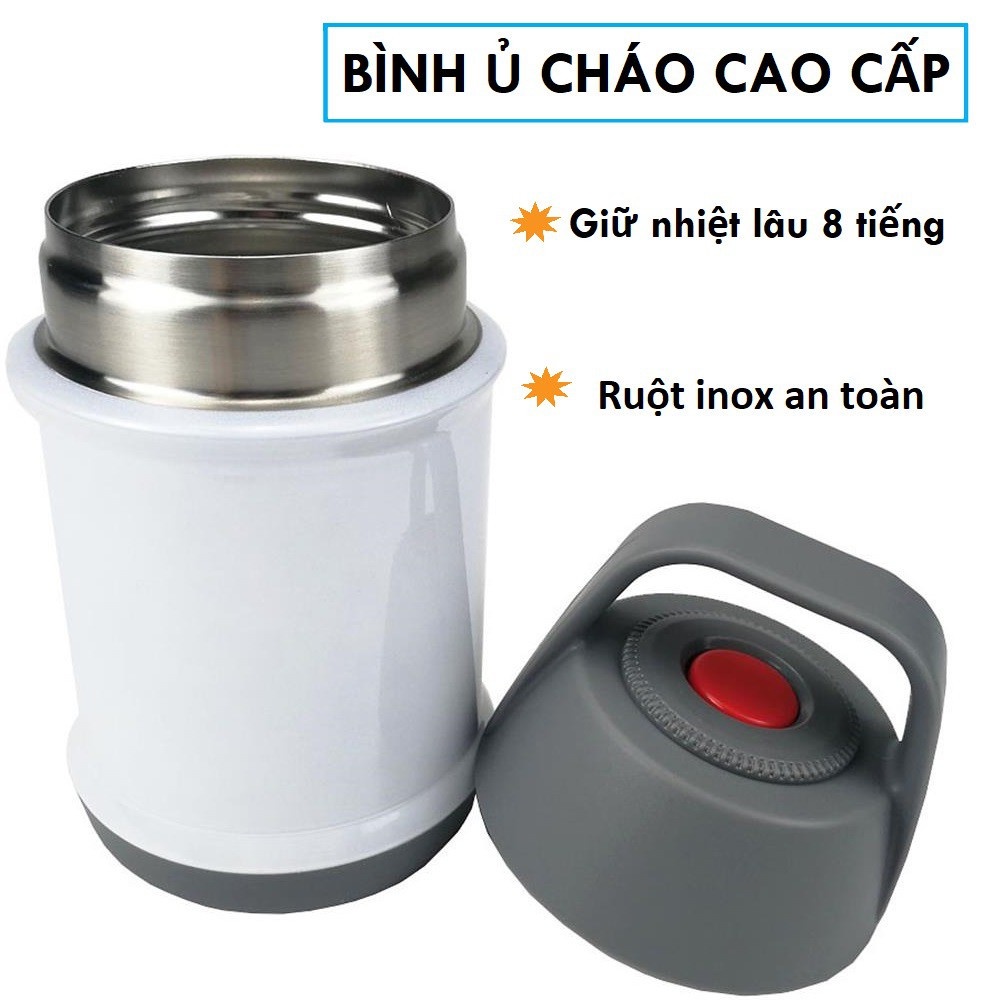 Bình Ủ Cháo Giữ Nhiệt Cao Cấp Nhật Bản - Bình Giữ Nóng Thức Ăn Siêu Tiện Lợi - Hàng chính hãng