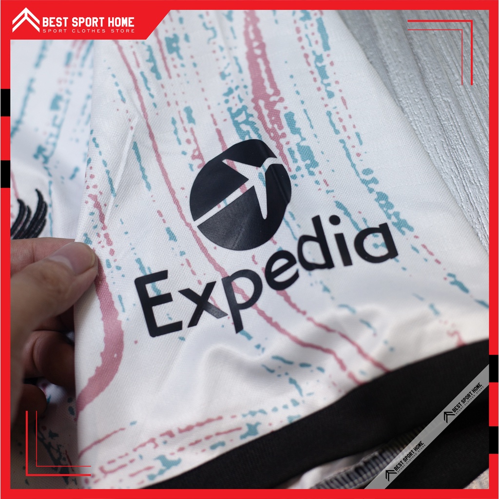 Set quần áo bóng đá Liverpool Sân khách 2022/23 - Mẫu chính thức màu trắng form Âu - In ấn tên số theo yêu cầu