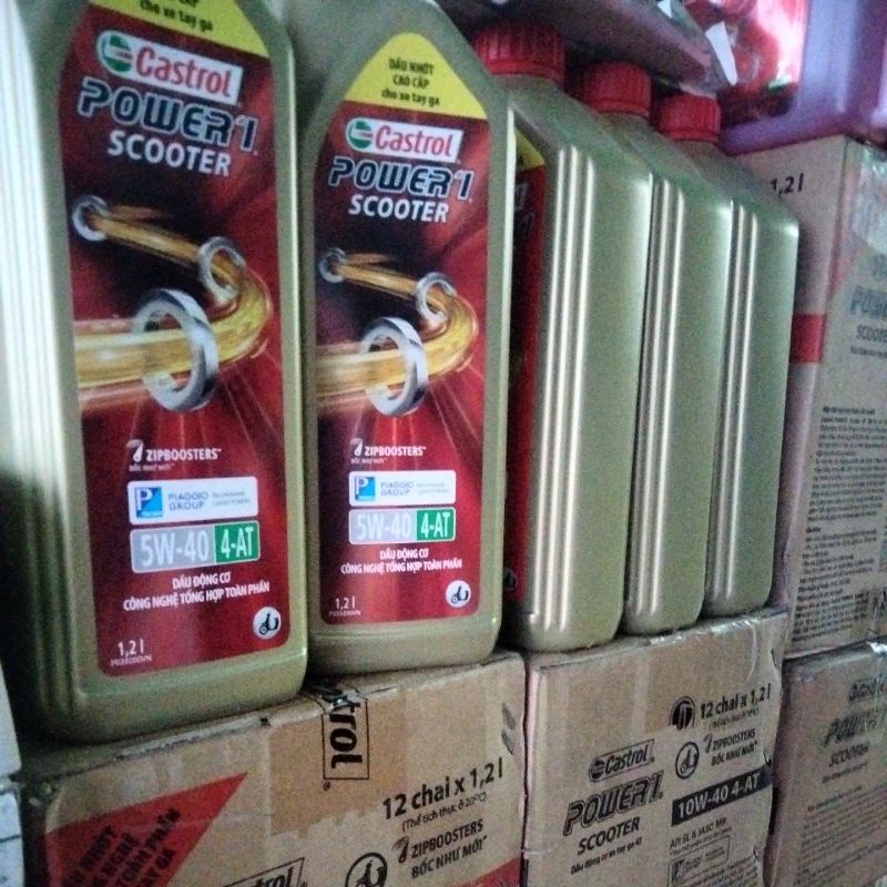 Nhớt 5w40 chính hãng chuyên cho xe vespa