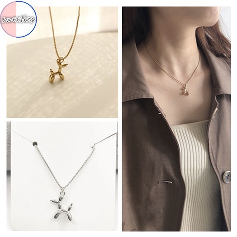 Vòng cổ Mặt Hình Cún Con Ba Chiều Dễ Thương Thời Trang Cho Nữ