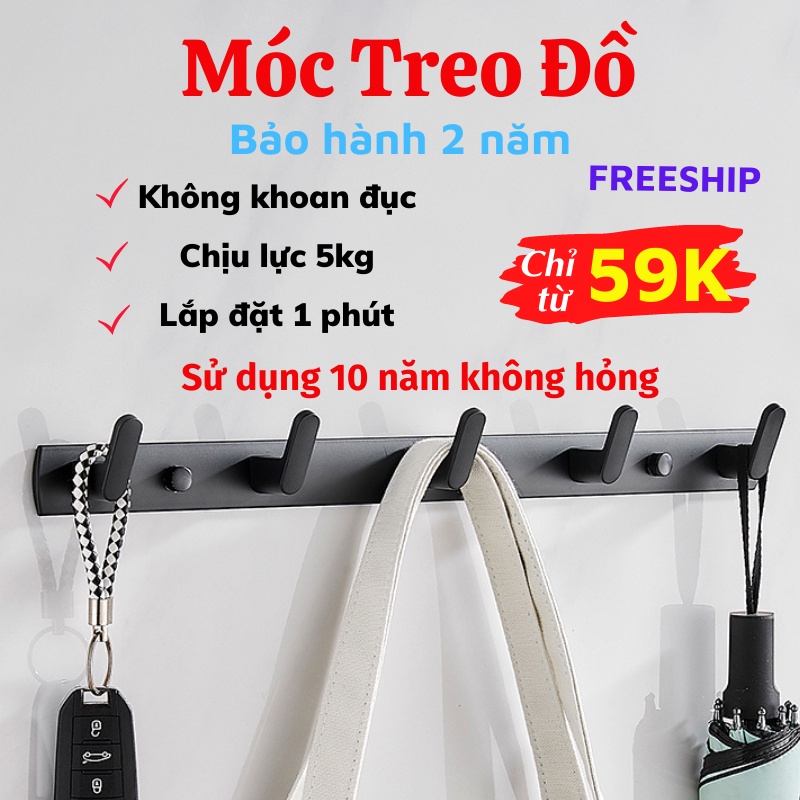 Móc Treo Đồ, Móc Treo Quần Áo Gắn Tường, Sau Cửa Đa Năng Tiện Dụng LEON OFFICIAL