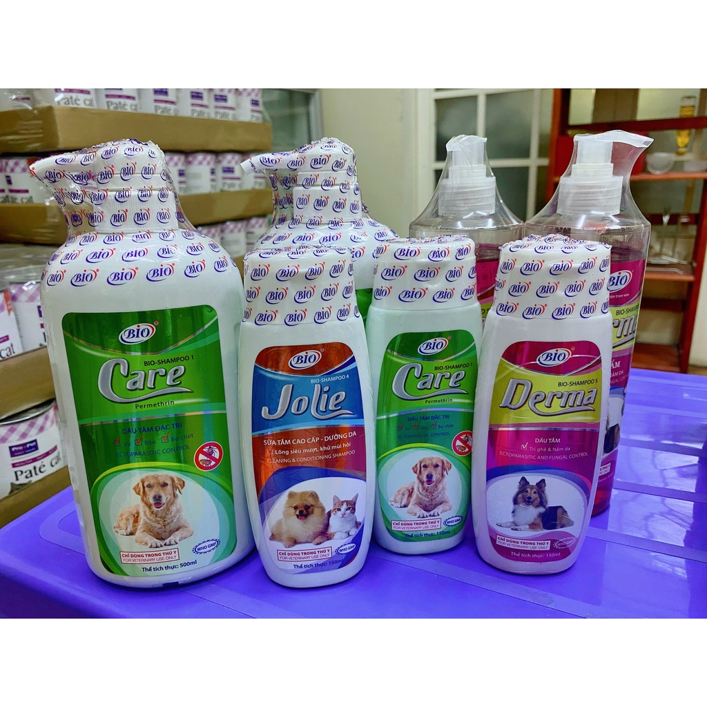 SỮA TẮM CHO CHÓ Bio Derma Trị Ghẻ và Nấm Da, Trị Ve Rận, Dưỡng Lông 150ml - 450ml Xuất xứ Việt Nam