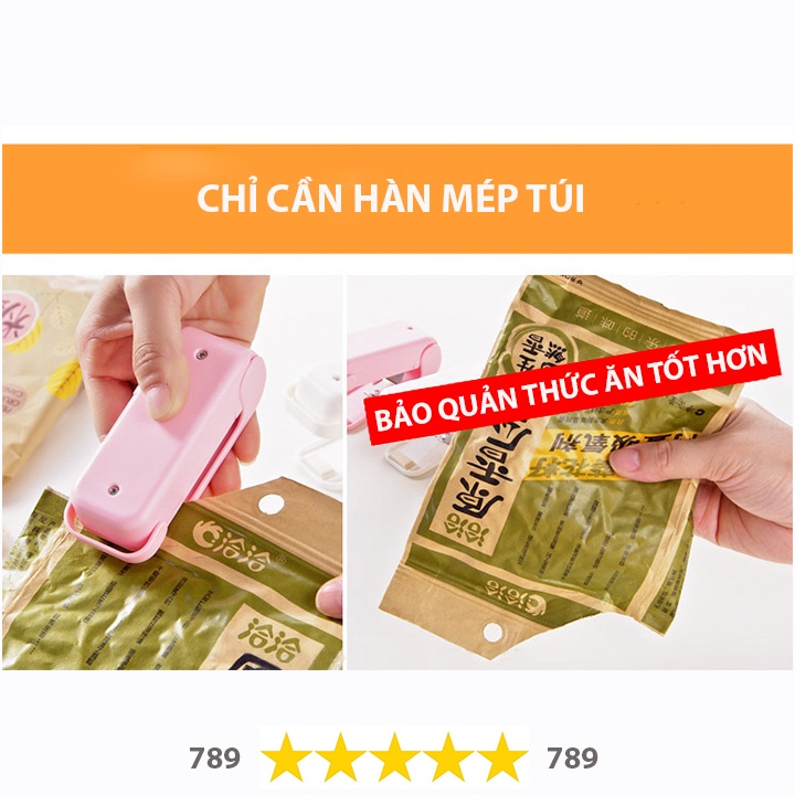 Máy Hàn Miệng Túi Mini Tiện Lợi Cầm Tay Bảo Quản Thực Phẩm