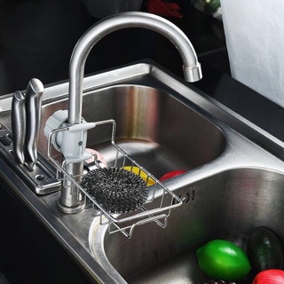 Kệ để đồ rửa chén cạnh vòi rửa
