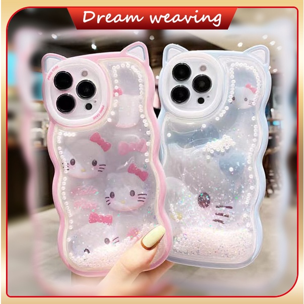 🧧🧧Ốp Điện Thoại Tpu Dẻo Kim Tuyến Chống Sốc In Hình Hello Kitty iPhone x / xs / se / xr / 11 / 12 / 13 / pro / max