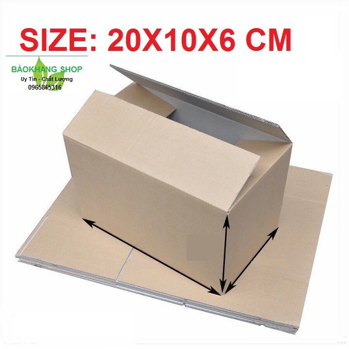 [ giao hàng nhanh hcm ] 10 thùng carton 20x10x6 đóng hàng giá rẻ