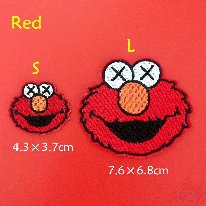 Miếng thêu trang trí quần áo họa tiết Sesame Street /KAWS S-3