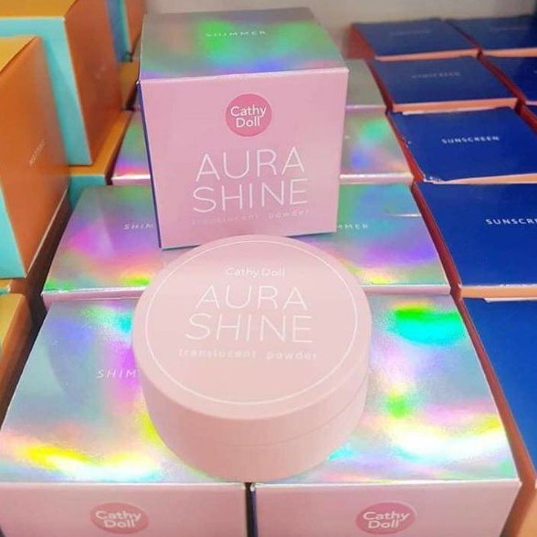 Phấn phủ trong suốt sáng da Cathy Doll Aura Shine Translucent Powder 4.5g | BigBuy360 - bigbuy360.vn