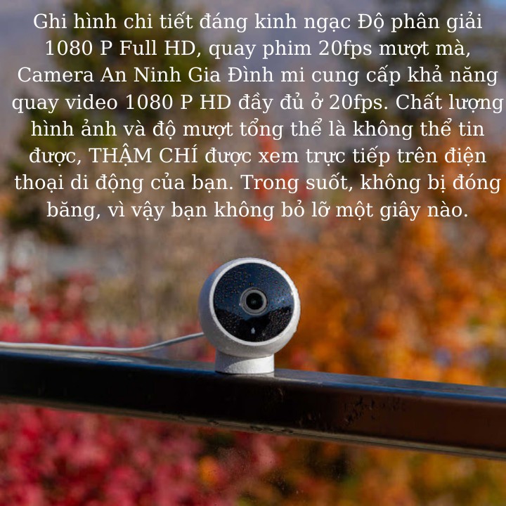 Camera Wifi Xiaomi Góc Rộng mijia chuẩn 2K 1296P, góc rộng 180°, chống nước, Hàng Chính Hãng | BigBuy360 - bigbuy360.vn