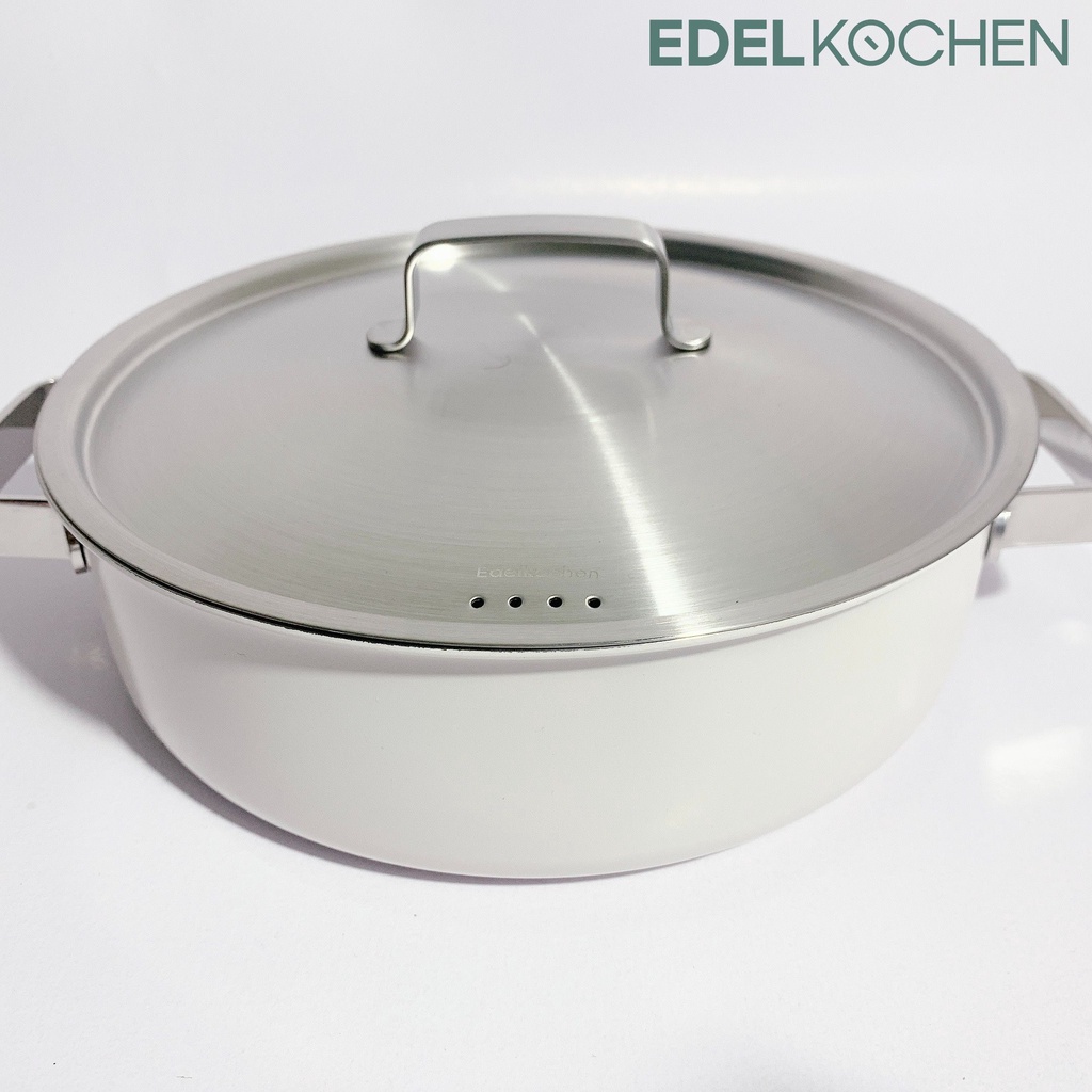 Nồi Edelkochen Tango Cream thấp 24cm x 7.5cm