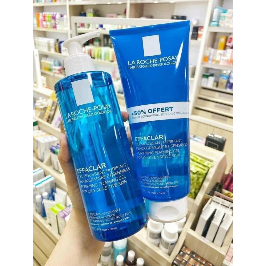Sữa rửa mặt La RochePosay Effaclar Purifying Foaming Gel cho da dầu, mụn 400ML