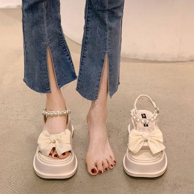 Dép Sandal Đế Xuồng Dày Phong Cách Pháp Thời Trang Mùa Hè Mới