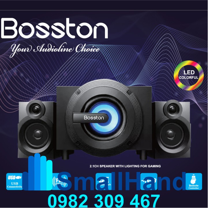 Loa 2.1 Bosston T3700 – Bluetooth –  Led RGB – Chính Hãng – Bảo Hành 12 tháng