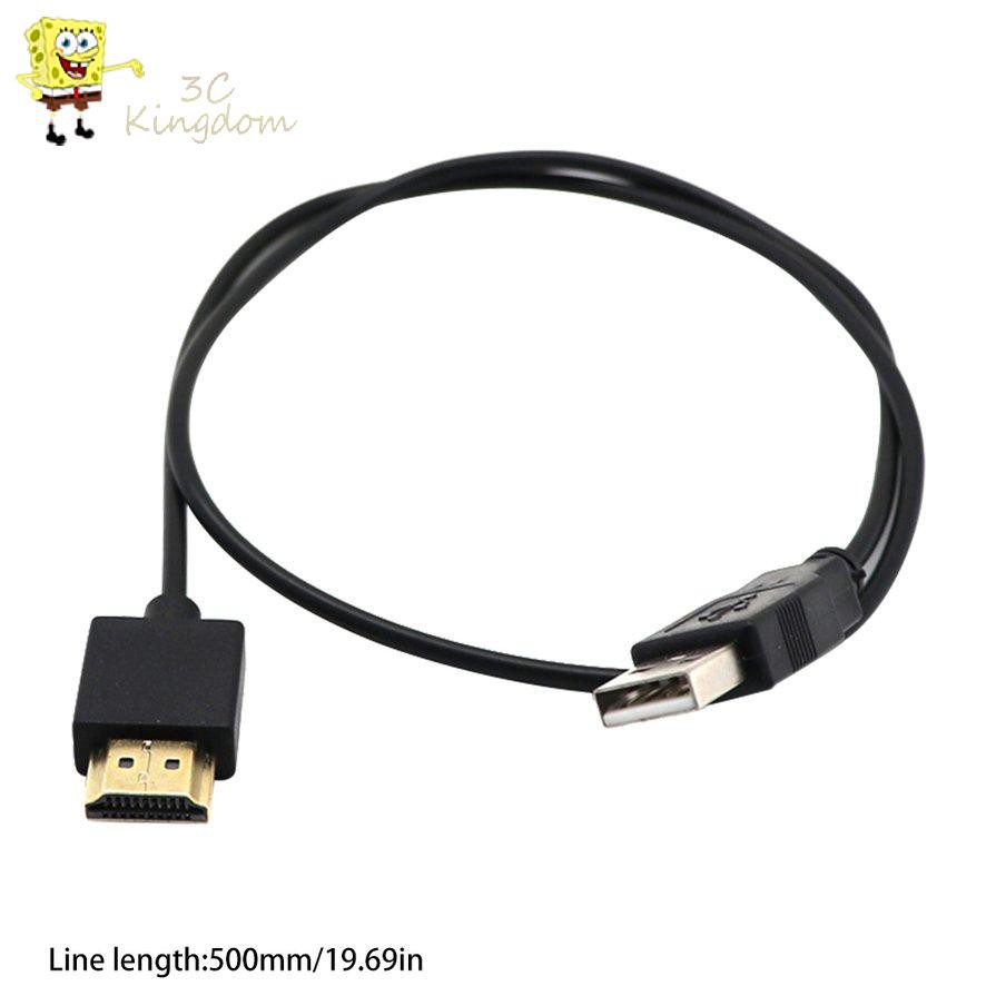 Dây Cáp Sạc Dài 0.5m Chuyển Đổi Usb Sang Hdmi X3Ckingdomx