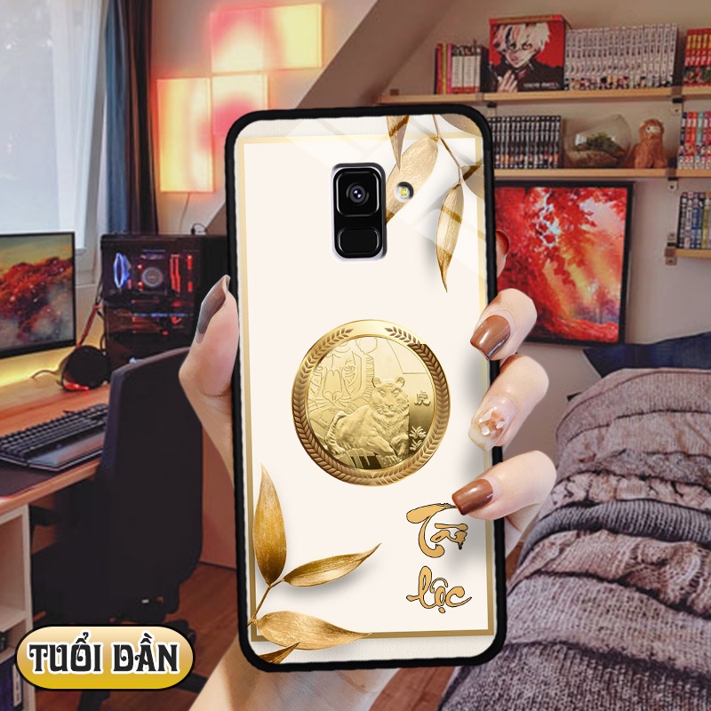 Ốp kính 3D 12 con giáp Samsung Galaxy A8 PLUS 2018