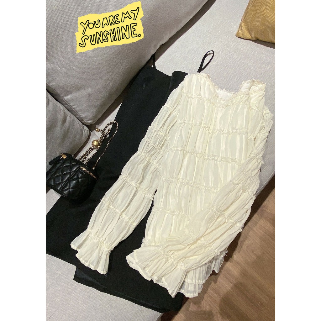 SET ÁO VÀ YẾM HAI DÂY ULZZANG