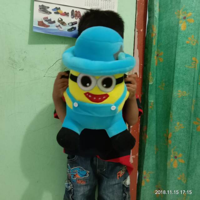 Búp Bê Minion Đội Mũ Phù Hợp Làm Quà 35cm