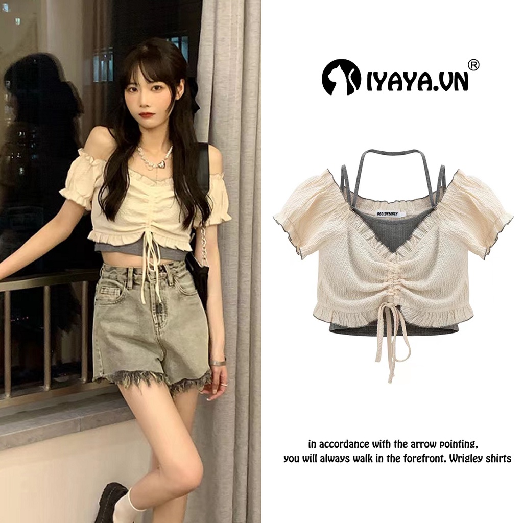 áo croptop nữ set  thiết kế hợp thời trang