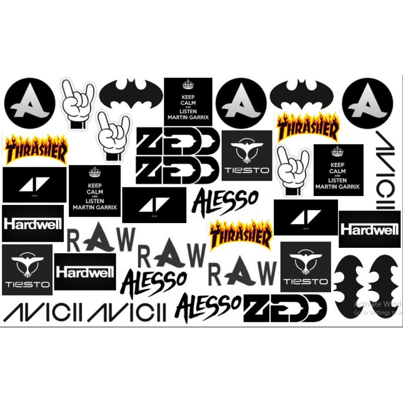 STICKER Dán Vali, xe, barber shop, Mũ bảo hiểm , macbook, đàn, tường... Nhập mã VANG3SP để giảm 15k khi mua từ 3 set