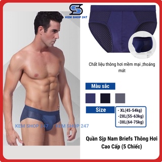 quần sịt nam tam giác 💖 Freeship từ 150k 💖 Combo 5 quần nhật thông hơi nam #303