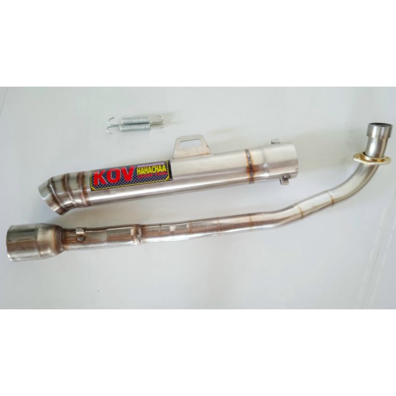 Pô kou full cổ gắn xe wave sirius cup jupiter future dream.. full cổ pô inox