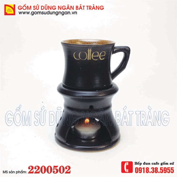 Bếp đun cafe gốm sứ Bát Tràng
