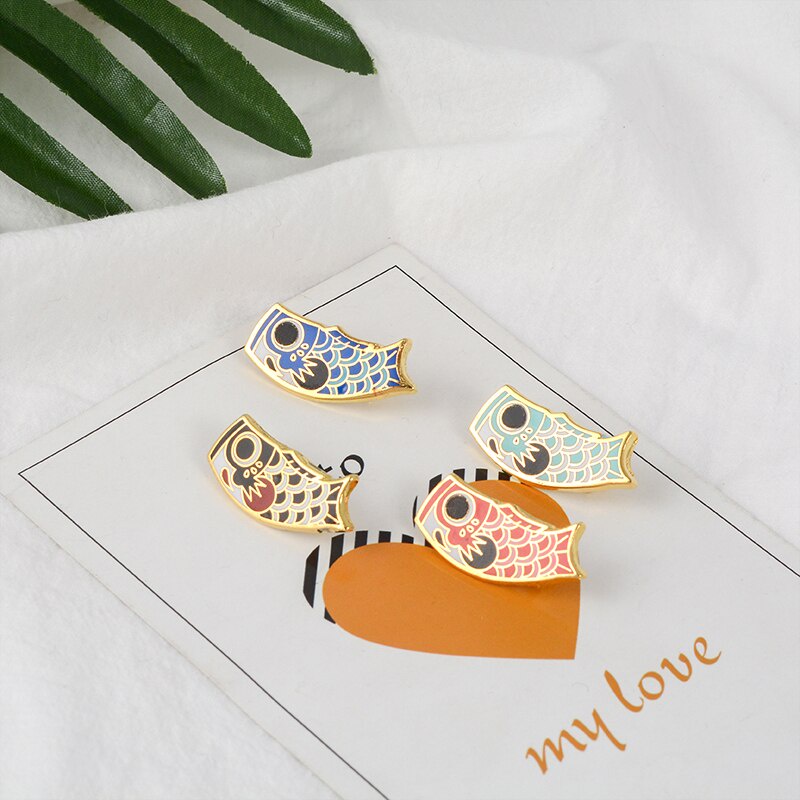 Hoạt Hình Ghim Cài Áo Hình Cá Koi Dễ Thương