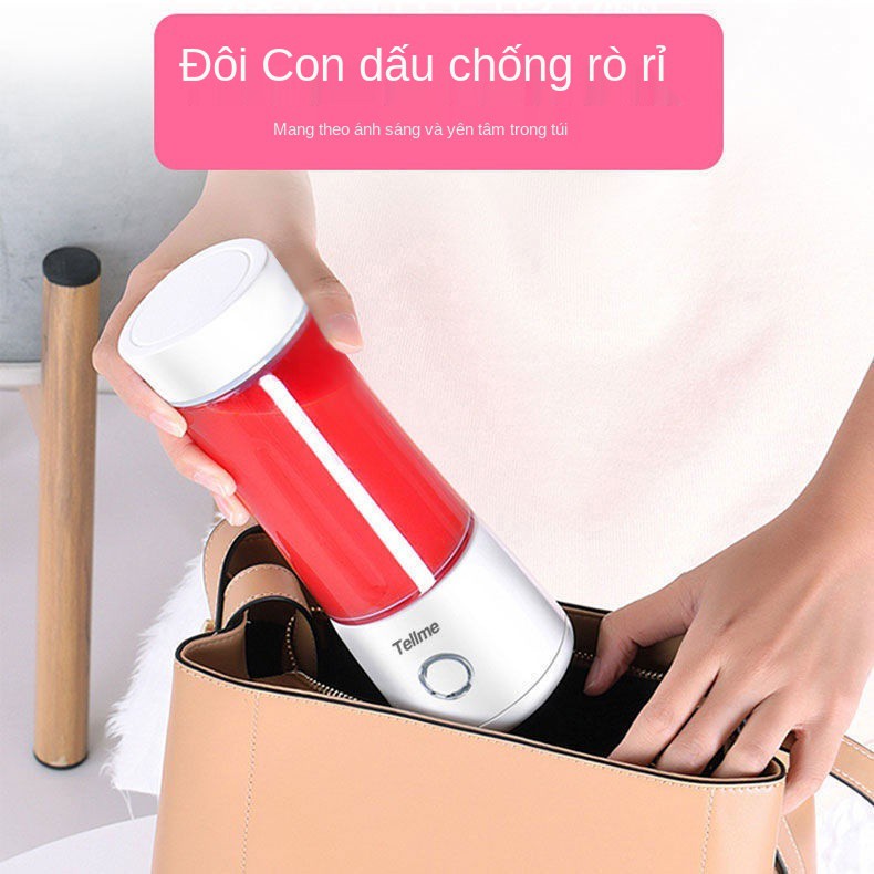 ✤◎☼Máy ép trái cây gia đình cầm tay mini đa chức năng sạc pin nhỏ sinh viên điện tử