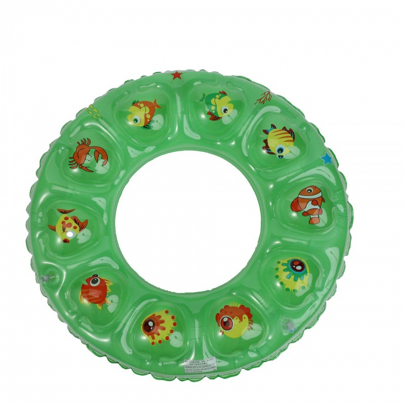 Phao Bơi Trẻ Em (Tặng miếng keo dán phao)- Phao Bơi Hình Tròn 2 Lớp Họa Tiết Đáng Yêu - Phao Bơi Cho Bé Tập Bơi