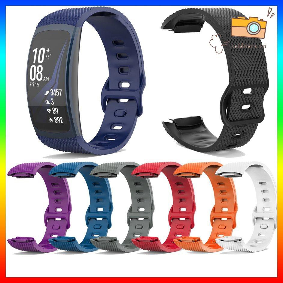 Dây Đeo Thay Thế Chất Liệu Silicon Màu Trơn Cho Samsung Gear Fit2 Pro