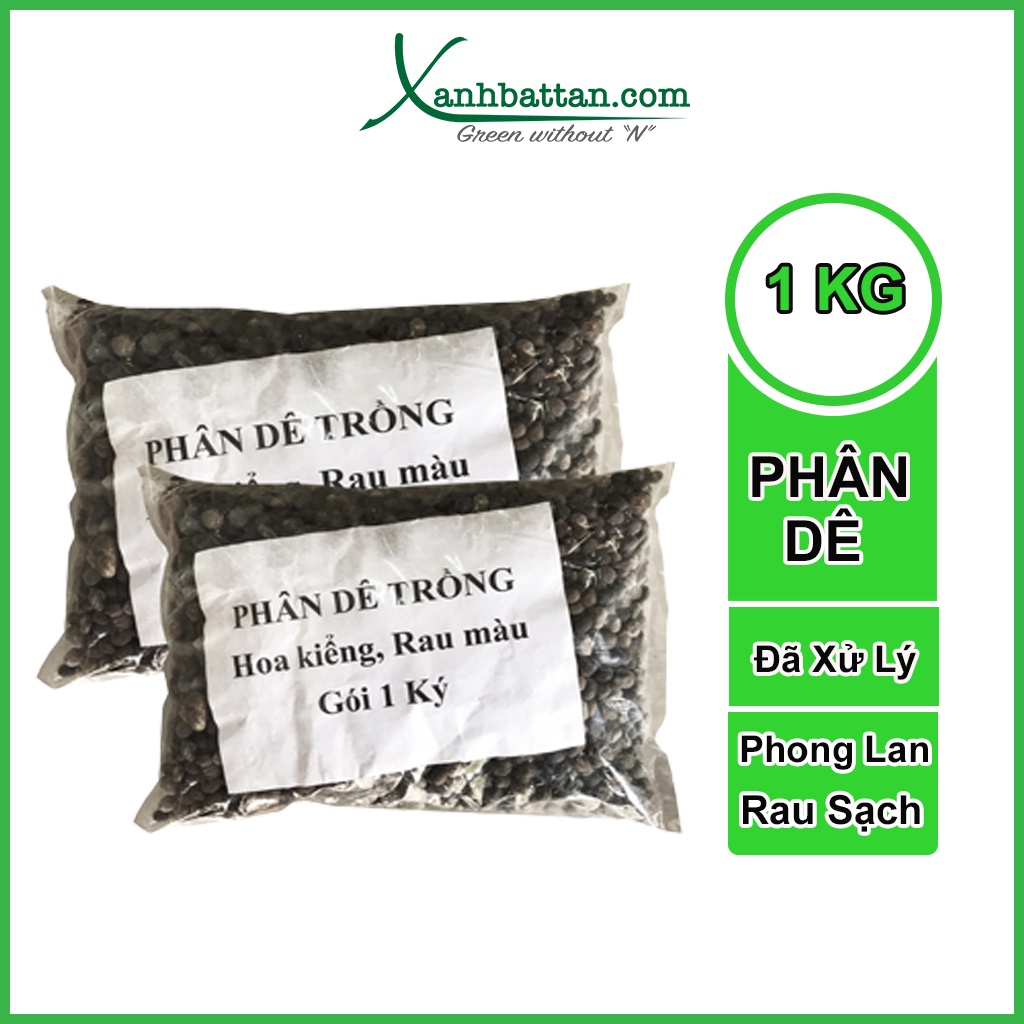 Phân Dê Đã Qua Xử Lý Trồng Hoa Kiểng Và Rau Sạch Túi 1 Kg