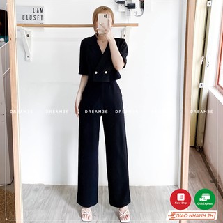 Quần Culottes Dream3s, Quần tây ống rộng chất mịn dày ống rộng dài 100cm